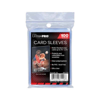Pacote de 100 capas protetoras para cartas Ultra PRO