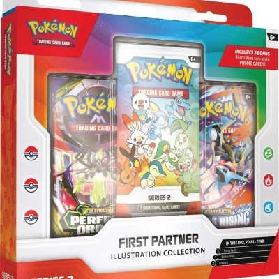 Pacote cartas Pokémon Trading Card Game First Partner Illustration Collection Série 2