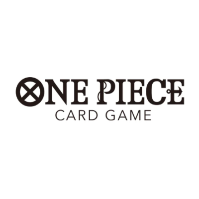 Logotipo preto e branco do jogo ONE PIECE CARD GAME