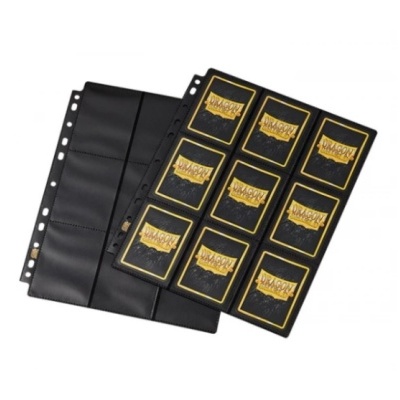 Folhas plásticas para cartas com cartas DRAGON SHIELD