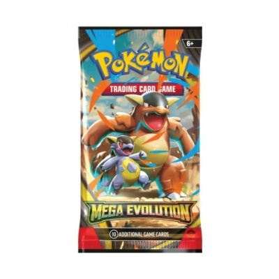 Pacote Pokémon Trading Card Game Mega Evolution com ilustrações de Blastoise.