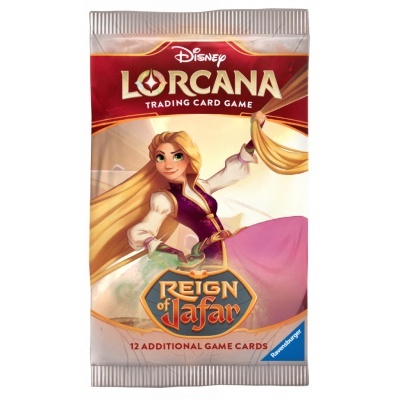 Pacote de cartas Disney Lorcana Reign of Jafar com 12 cartas adicionais