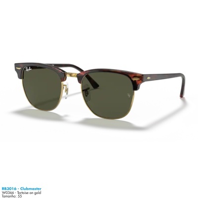 Óculos de sol Ray-Ban RB3016 CLUBMASTER