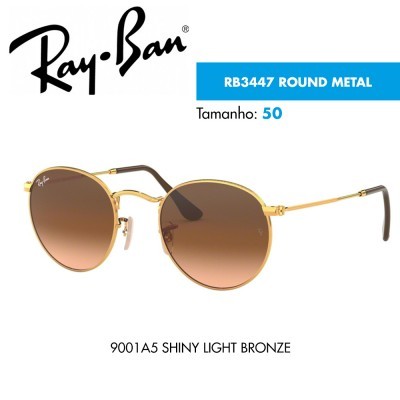 Óculos de sol Ray-Ban RB3447 ROUND METAL