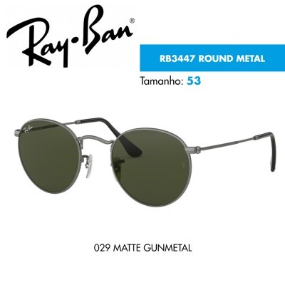 Óculos de sol Ray-Ban RB3447 ROUND METAL