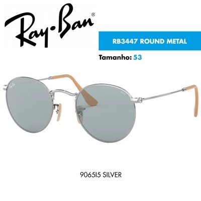 Óculos de sol Ray-Ban RB3447 ROUND METAL