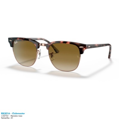 Óculos de sol Ray-Ban RB3016 CLUBMASTER