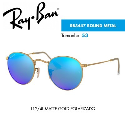 Óculos de sol Ray-Ban RB3447 ROUND METAL