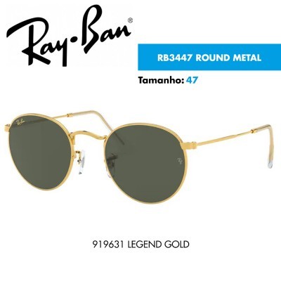 Óculos de sol Ray-Ban RB3447 ROUND METAL