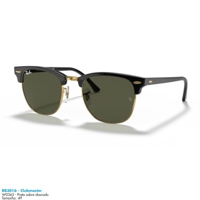 Óculos de sol Ray-Ban RB3016 CLUBMASTER