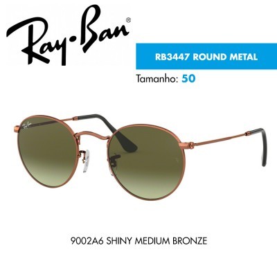 Óculos de sol Ray-Ban RB3447 ROUND METAL