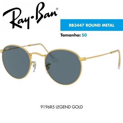 Óculos de sol Ray-Ban RB3447 ROUND METAL