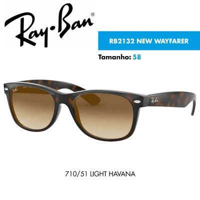 Óculos de sol Ray-Ban RB2132 NEW WAYFARER Óculos de sol Ray-Ban RB2132 NEW WAYFARER