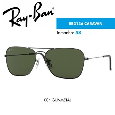 Óculos de sol Ray-Ban RB3136 CARAVAN Óculos de sol Ray-Ban RB3136 CARAVAN