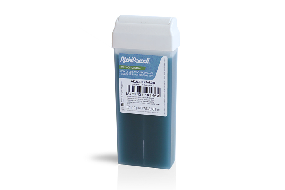 Cartucho de cera depilatória azul Ricaripacoli