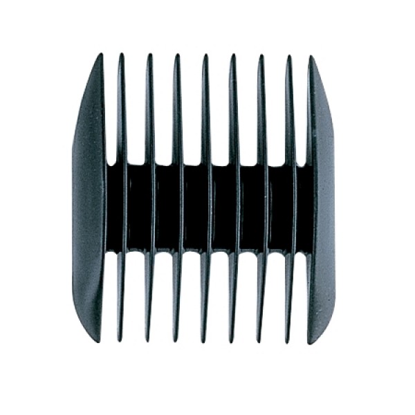 Pente protetor preto de plástico para aparar cabelo