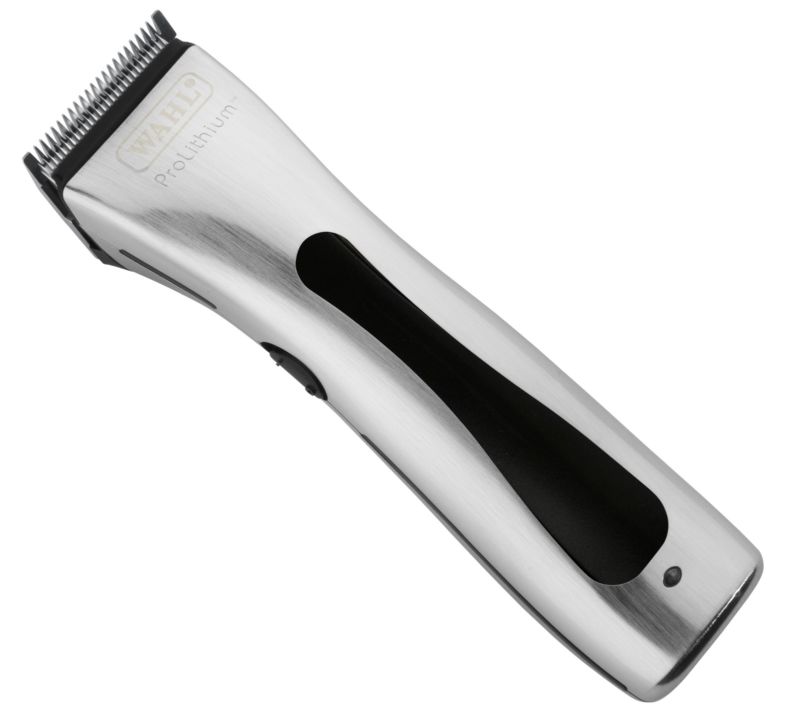 Máquina de cortar cabelo Wahl Professional prateada com faixa preta
