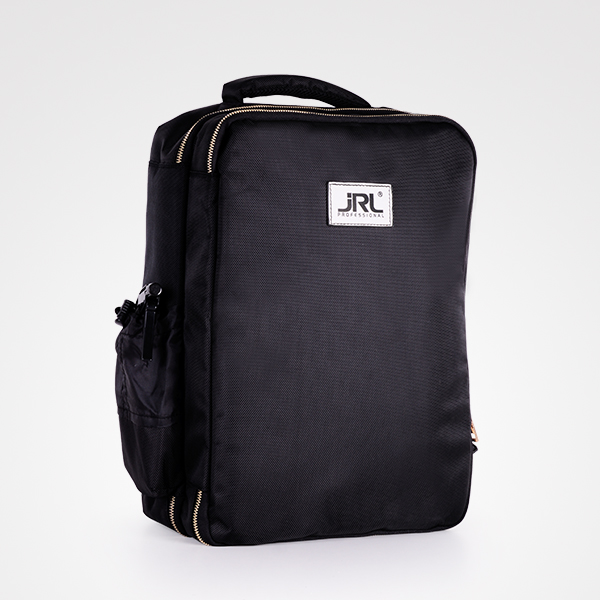 Mochila preta JRL PROFESSIONAL com dois compartimentos e bolso lateral