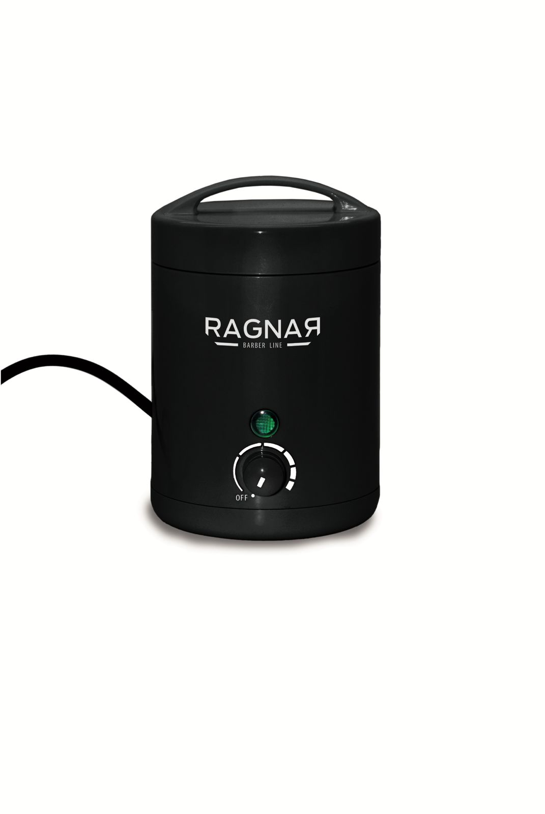 Aparelho elétrico preto RAGNAR BARBER LINE com botão giratório e cabo