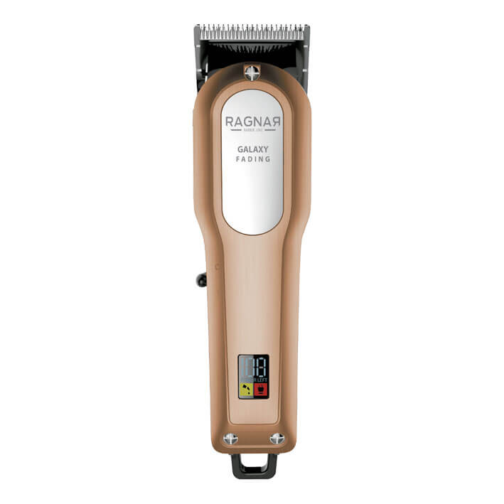 Aparador de cabelo RAGNAR Galaxy Fading castanho e branco com visor digital