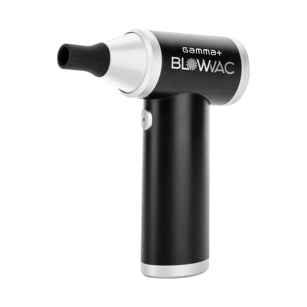 Secador de ar Gamma+ Blowac preto com ponta prateada