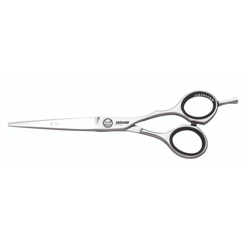 Tesoura de corte profissional em aço inoxidável com anéis pretos