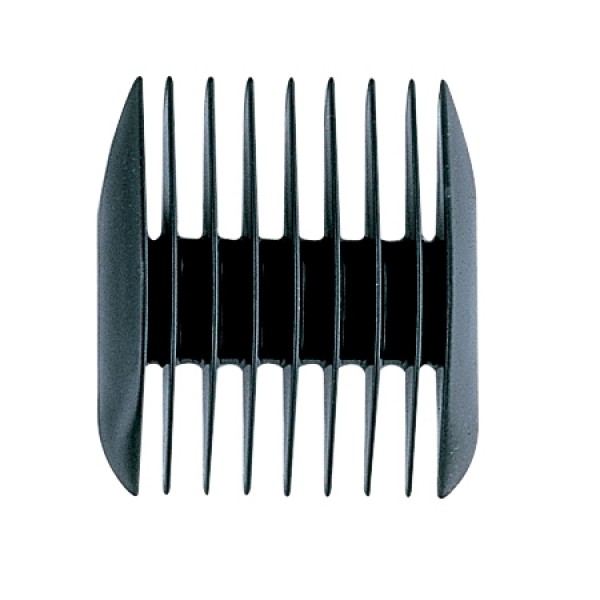 Pente aparador preto de plástico com 11 dentes