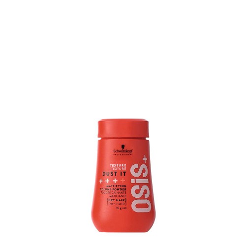Frasco vermelho de pó texturizador para cabelo OSIS+ da Schwarzkopf