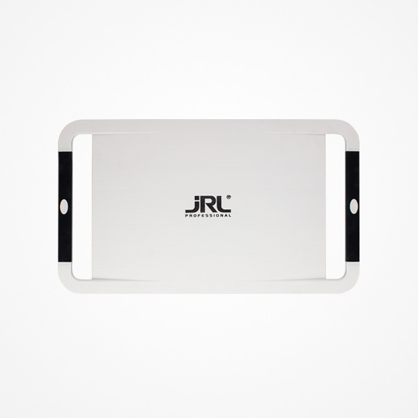 Tapete de silicone branco com texto JRL PROFESSIONAL