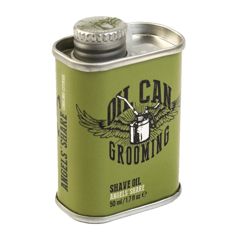 Frasco metálico verde de óleo para barbear Dit Can Grooming