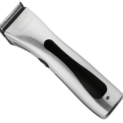 Máquina de cortar cabelo Wahl Professional prateada com faixa preta