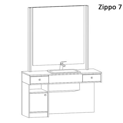 Bancada&#x20;de&#x20;barbeiro&#x20;modular&#x20;AGV&#x20;Zippo&#x20;&#x28;V&#x00E1;rias&#x20;op&#x00E7;&#x00F5;es&#x29;