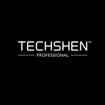 Logo TECHSHEN PROFESSIONAL em fundo preto