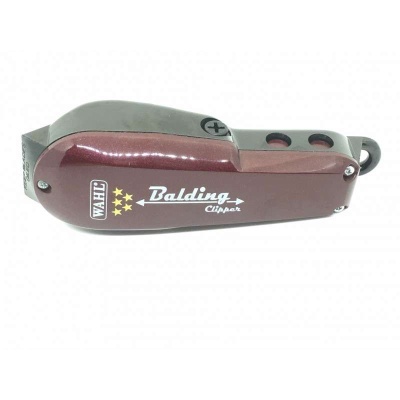 Máquina de cortar cabelo Wahl Balding Clipper castanha e metálica