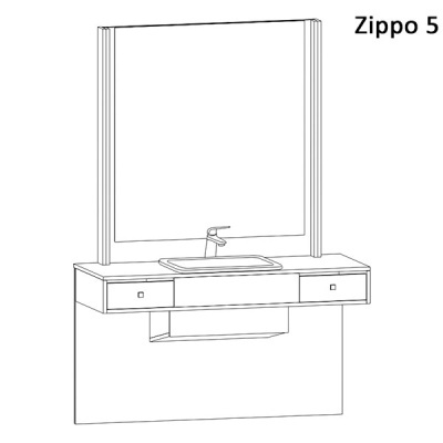 Bancada&#x20;de&#x20;barbeiro&#x20;modular&#x20;AGV&#x20;Zippo&#x20;&#x28;V&#x00E1;rias&#x20;op&#x00E7;&#x00F5;es&#x29;
