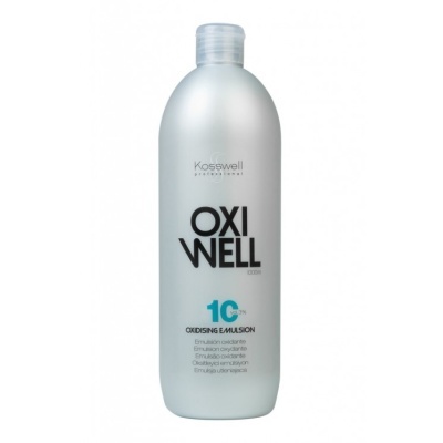 Frasco prateado de emulsão oxidante OXI WELL Kosswell