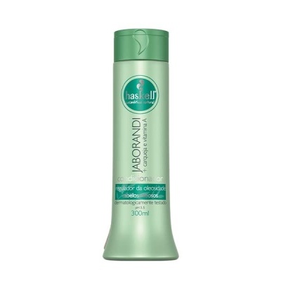 Frasco verde de máscara capilar Haskell Abobrandi 300ml