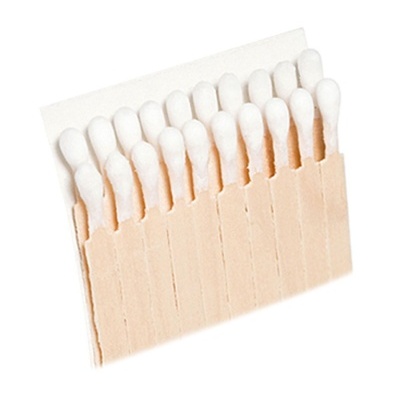 Palitos de fósforo com cabeça branca e haste de madeira