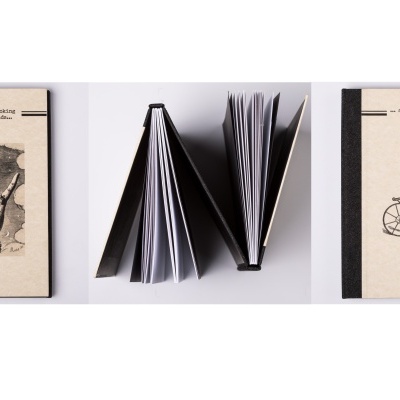 Caderno Duplo "The life you are looking for is in your hands so take off the pedals and take a chance!"