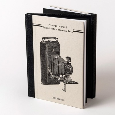 Caderno Duplo "Focus on what is important and remember if plan A fails there are 25 more letters in the alphabet! "