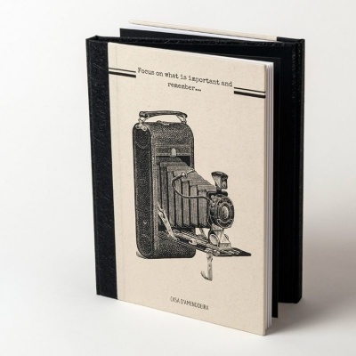 Caderno Duplo "Focus on what is important and remember if plan A fails there are 25 more letters in the alphabet! "