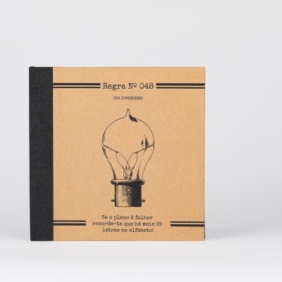 Caderno Regra #048 "Remember that if plan A fails there are 25 more letters in the alphabet!"
