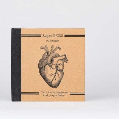 Caderno Regra #003 "Use your heart in everything you do!"