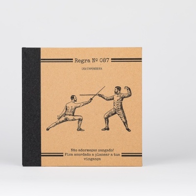 Caderno Regra #087 "Don´t go to spleep angry. Stay awake and plan your revenge!"