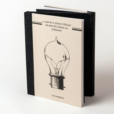 Caderno Duplo "Focus on what is important and remember if plan A fails there are 25 more letters in the alphabet! "