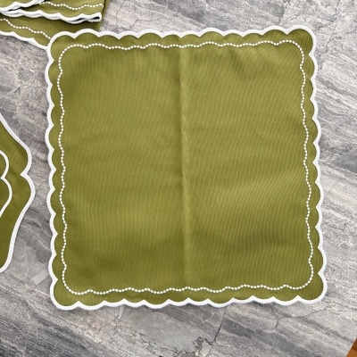 Kit&#x20;4&#x20;guardanapos&#x20;de&#x20;algod&#x00E3;o&#x20;verde