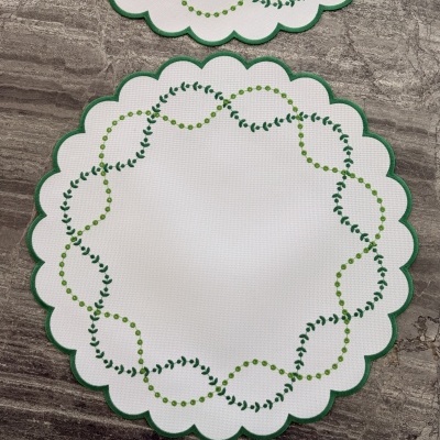 Kit&#x20;6&#x20;individuais&#x20;imperme&#x00E1;veis&#x20;verde