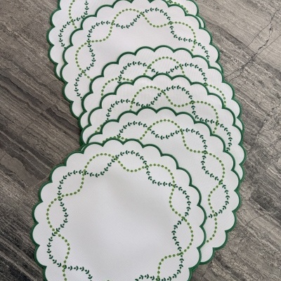 Kit&#x20;6&#x20;individuais&#x20;imperme&#x00E1;veis&#x20;verde