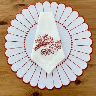 Individual&#x20;de&#x20;mesa&#x20;Carla&#x20;terracota&#x20;&#x28;imperme&#x00E1;vel&#x29;