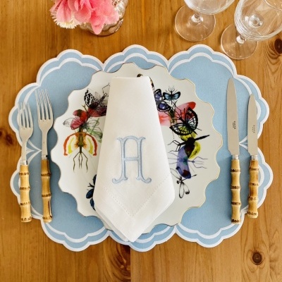 Individual&#x20;de&#x20;mesa&#x20;nuvem&#x20;azul&#x20;claro&#x20;&#x28;imperme&#x00E1;vel&#x29;